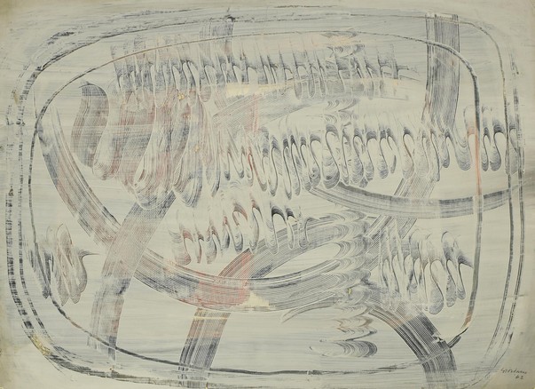 GIORDANO EDOARDO, Composizione astratta, 1962, tecnica mista su cartoncino, cm 50x70 [RGB].jpg